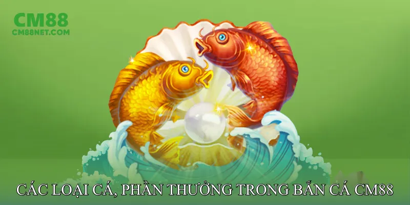 Các loại cá, phần thưởng trong Bắn cá CM88
